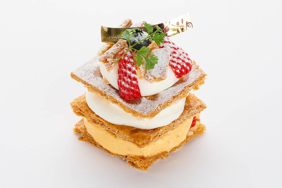 ケーキ：いちごのミルフィーユ