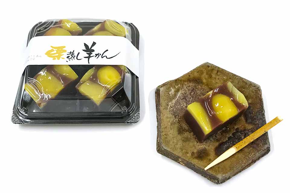 季節のお菓子:栗蒸し羊かん