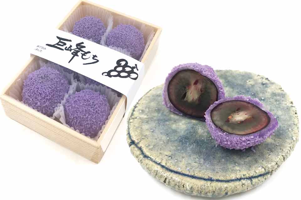 季節のお菓子:巨峰もち