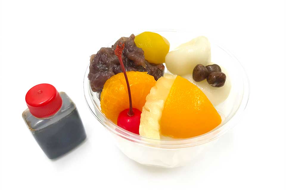 季節のお菓子:栗あんみつ