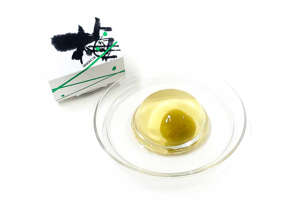 季節のお菓子:ゼリー(梅)