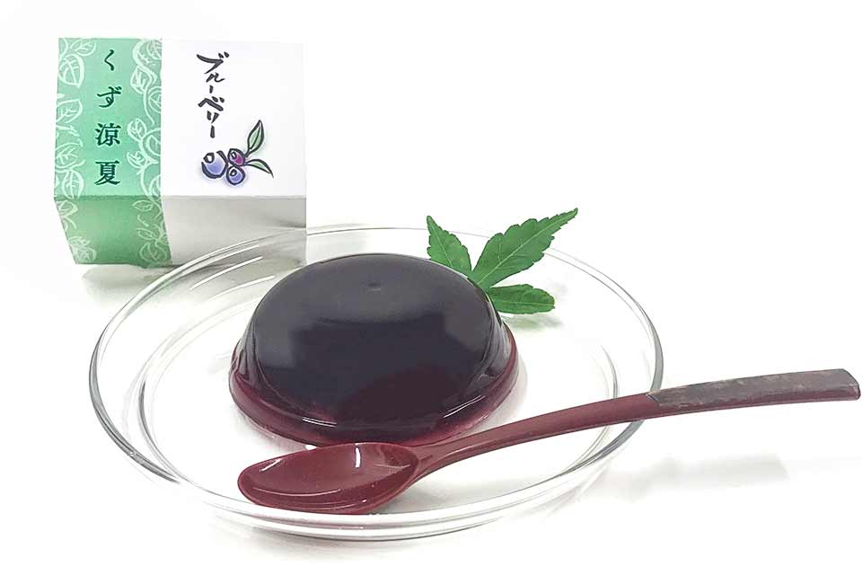 季節のお菓子:くず涼夏 ブルーベリー