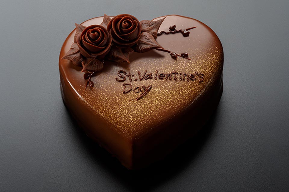 ケーキ：バレンタインハートケーキ